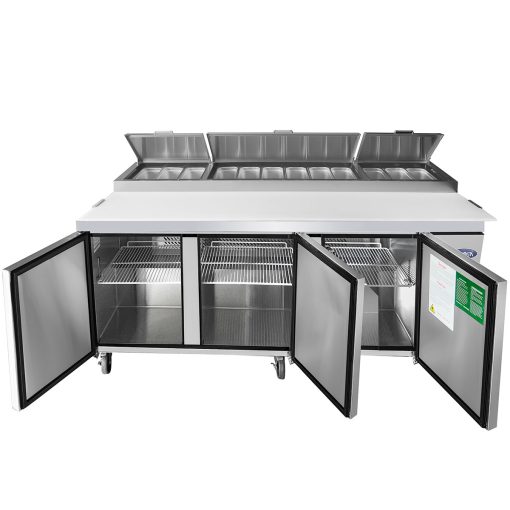 Atosa Triple Door Food Prep Table Fridge MPF8203