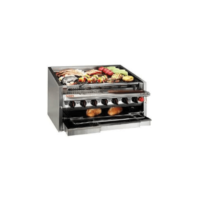 MagiKitch'n charbroiler with water tray CM-648-RMB Peri Peri