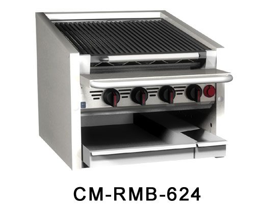 MagiKitch'n Char Broiler With Water Tray CM-624-RMB