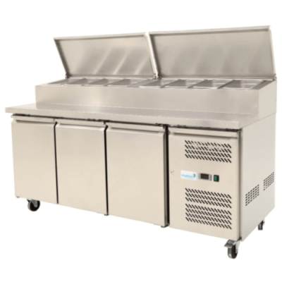 Kingfisher Pizza Prep Counter 3 Door SH 3000/800