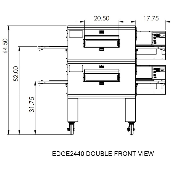 EDGE Commercial Pizza oven conveyor 24″ EDGE24401 Euro Pizza Ovens