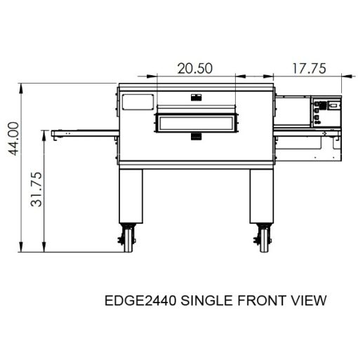 EDGE Pizza oven conveyor 24" EDGE2440-1