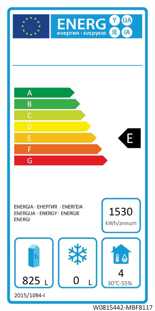 Atosa MBF8117 double door fridge energy