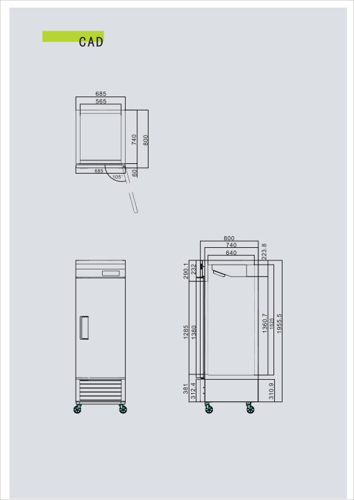 Atosa MBF8183 Bottom Mounted Double Door Freezer