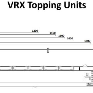 Atosa toppings unit VRX 1200/330 Glass top
