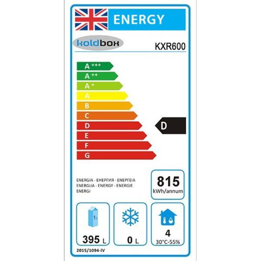 Koldbox Single door fridge KXR600 600 ltr