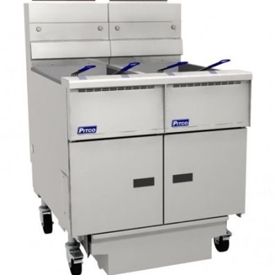 Pitco SG14S/FD-FF Solstice 2 Tank Gas Fryer with Filter