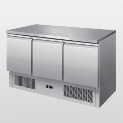 ATOSA ICE3851 3 door counter fridge