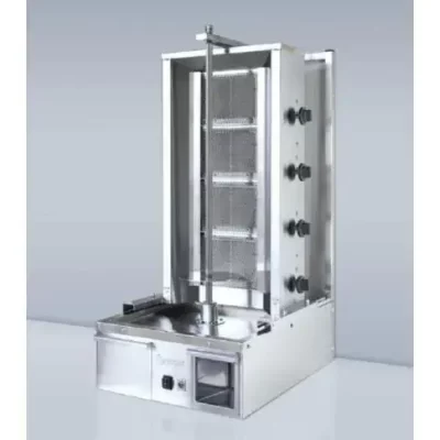 Easycut 4 burner gas kebab machine with knife