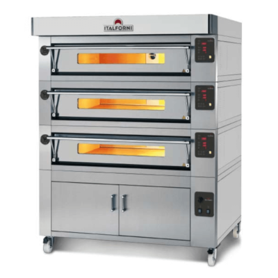 Italforni ES9 – 3 Triple deck electric pizza oven 27 x 12”