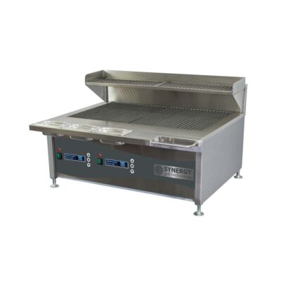 Synergy Trilogy ST900 Grill garnish rail and slow cook shelf