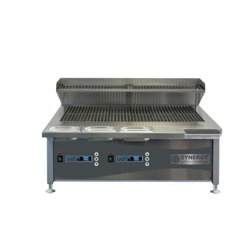 Synergy Trilogy ST900 Grill garnish rail and slow cook shelf