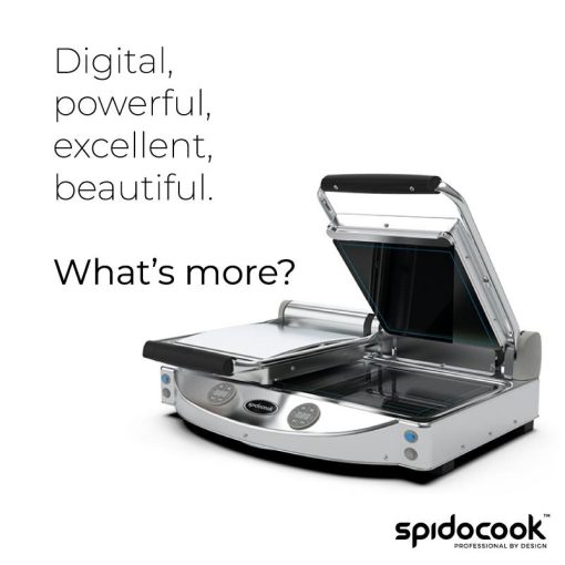 Spidocook Spidoglass SP 020 ER Double Ribbed Upper Smooth Lower Grill Digital - Image 3
