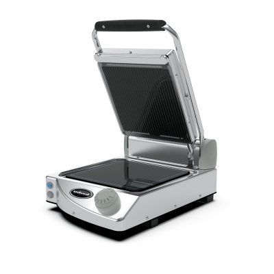 Spidocook Spidoglass SP010PR Single Ribbed Upper Smooth Lower Grill Manual