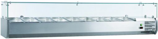 EP 1500 Refrigeration toppings unit with glass