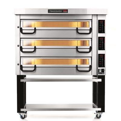 PizzaMaster PM 723ED  Triple deck electric pizza oven. PizzaMaster Three Stone Hearth, Three Deck, Modular Electric Deck Pizza Oven