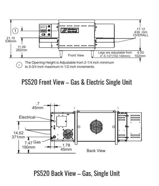Middleby Marshall PS520 18" Gas Pizza Conveyor Oven - Image 2